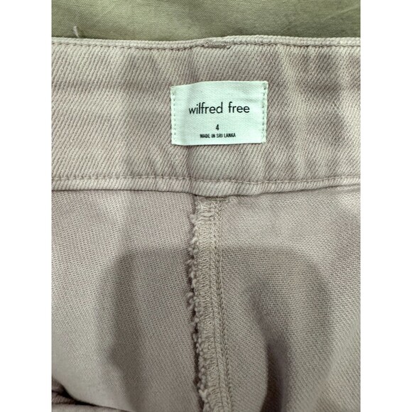 Aritzia Wilfred Free Size 4 Womens Pink Modern Cargo Pants Barbiecore Y2K Canvas - Picture 11 of 12
